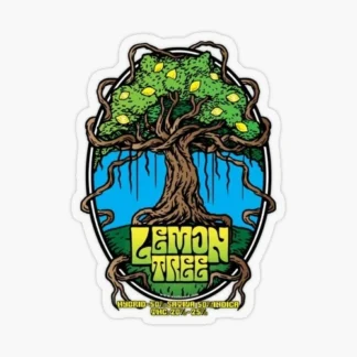 lemon tree strain Laptop sticker  weed skateboard mylar car truck 420