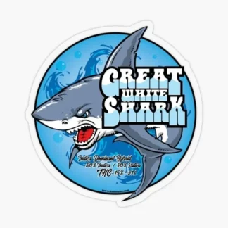 great white strain Laptop sticker  weed skateboard mylar car truck 420