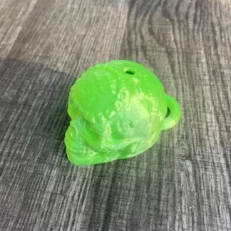 LOUD Aztec Mayan Death Whistle Skull With Lanyard Loop Made In USA Florescent