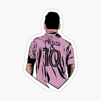 lionel messi soccer Sticker Gloss Laminate l Waterproof  uv resistant