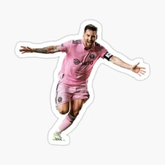 lionel messi soccer Sticker Gloss Laminate l Waterproof  uv resistant