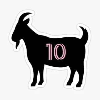 lionel messi  goat soccer Sticker Gloss Laminate l Waterproof  uv resistant