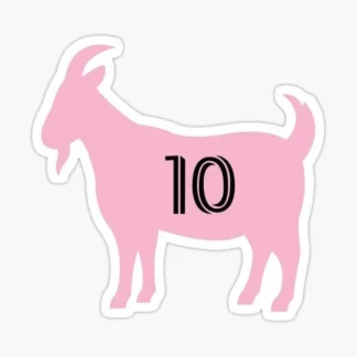 lionel messi  goat soccer Sticker Gloss Laminate l Waterproof  uv resistant