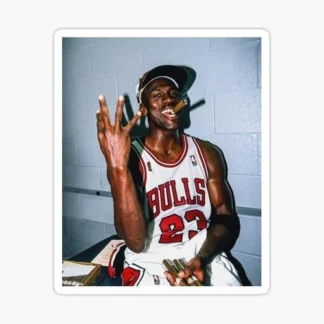 michael jordan basketball nba Sticker Gloss Laminate l Waterproof  uv resistant