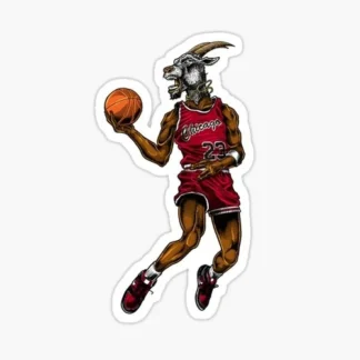 michael jordan basketball nba Sticker Gloss Laminate l Waterproof  uv resistant