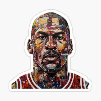 michael jordan basketball nba Sticker Gloss Laminate l Waterproof  uv resistant