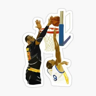 lebron james basketball nba Sticker Gloss Laminate l Waterproof  uv resistant
