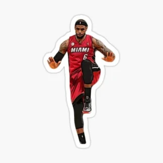 lebron james basketball nba Sticker Gloss Laminate l Waterproof  uv resistant