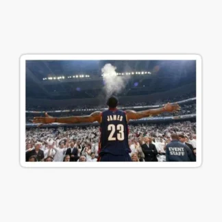 lebron james basketball nba Sticker Gloss Laminate l Waterproof  uv resistant