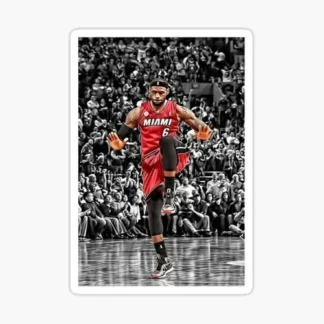 lebron james basketball nba Sticker Gloss Laminate l Waterproof  uv resistant