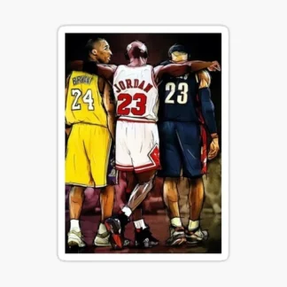 james bryant jordan brbasketball nba Sticker Gloss l Waterproof  uv resistant