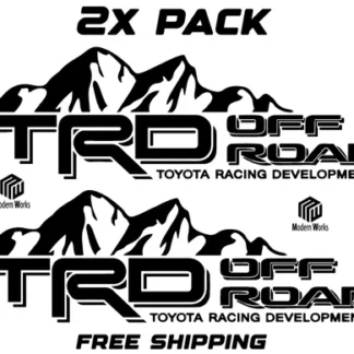 2x TRD Off Road Decals for Toyota Tacoma Tundra Bedside Vinyl Decal CUSTOM COLOR