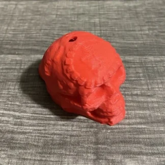 LOUD Aztec Mayan Death Whistle Skull With Lanyard Loop Made In USA Florescent