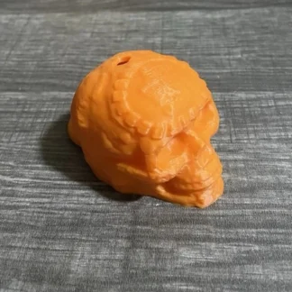 LOUD Aztec Mayan Death Whistle Skull With Lanyard Loop Made In USA Florescent