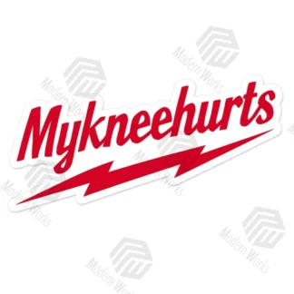 my Knee hurts Laptop sticker welder skateboard welding bumper car truck