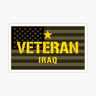 UNITED STATES IRAQ VETERAN MILITARY DECAL  STICKER WATERPROOF CAR TRUCK
