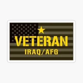 UNITED STATES IRAQ  AFG VETERAN MILITARY DECAL  STICKER WATERPROOF CAR TRUCK