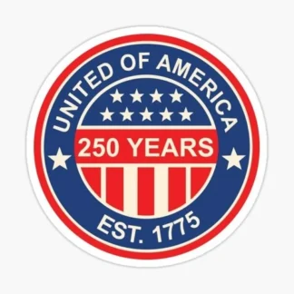 UNITED STATES 250th anniversary MILITARY DECAL  STICKER  CAR TRUCK Laptop