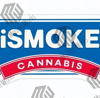 ismoke cannabis Laptop sticker weed skateboard car truck 420