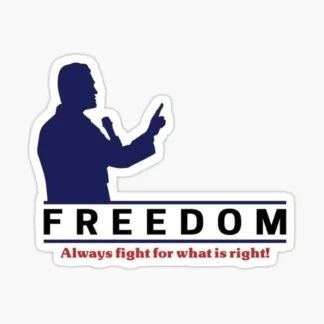 3x pack of freedom fight  RIP Charlie Kirk sticker Trump MAGA USA biden