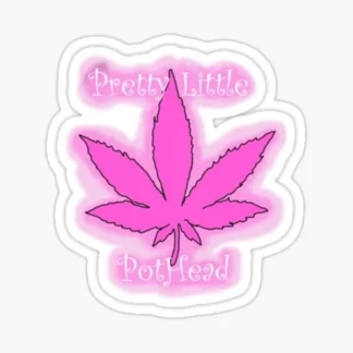 pretty little pothead Laptop/cup/hardhat/ sticker  weed skateboard welding