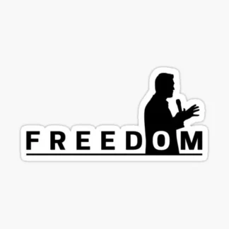 freedom Charlie Kirk sticker united states of America  Trump MAGA USA biden