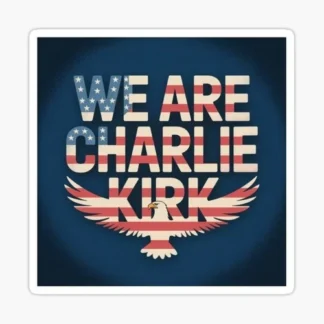 Charlie Kirk sticker united states of America  Trump MAGA USA biden