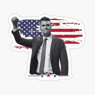 Charlie Kirk sticker united states of America  Trump MAGA USA biden