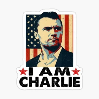 Charlie Kirk sticker united states of America  Trump MAGA USA biden