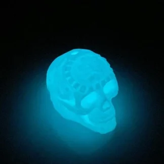 GLOW LOUD Aztec Mayan Death Whistle Skull With Lanyard Loop Made In USA