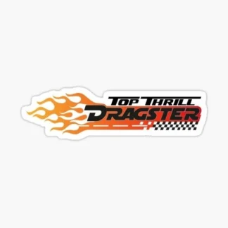 top thrill dragster roller coaster enthusiast sticker