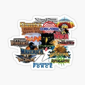 ohio roller coaster enthusiast sticker