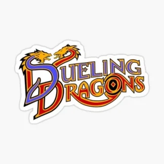 dueling dragons roller coaster enthusiast sticker