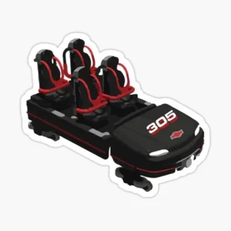 intimidator 305 train roller coaster enthusiast sticker