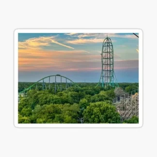 kingda ka roller coaster enthusiast sticker