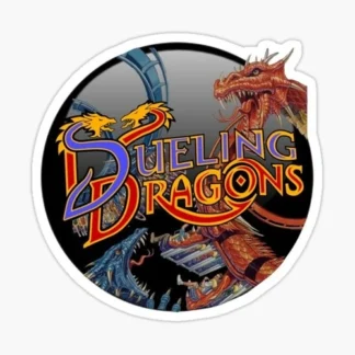dueling dragons roller coaster enthusiast sticker
