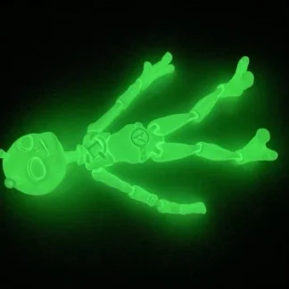 Articulated GLOW IN THE DARK Space Alien Toy Figure