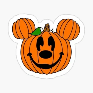 pumpkin smile ghost halloween sticker spooky season