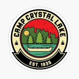 camp crystal lake halloween sticker spooky season