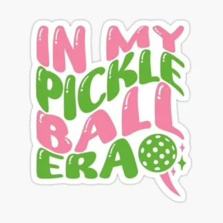 in my pickleball era sports sticker funny cool