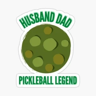 husband dad pickleball legend pickleball sports sticker funny cool