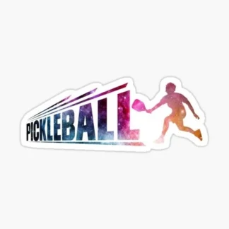 pickleball galaxy sports sticker funny cool