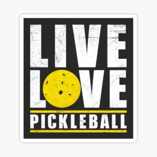 live love pickleball sports sticker funny cool