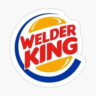 welder king Laptop sticker  welder  skateboard welding bumper car truck