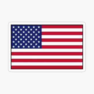 3x united states of America Flag  Sticker decal vinyl laptop/ tumbler waterproof