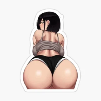 Sexy Anime Stickers bending over workout  Women Explicit Beautiful Gorgeous