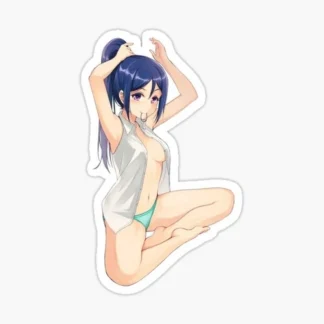 Sexy Anime Stickers petite petite blue  Women Explicit Beautiful Gorgeous