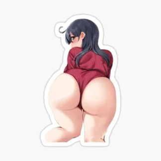Sexy Anime Stickers red bent over thick Women Explicit Beautiful Gorgeous